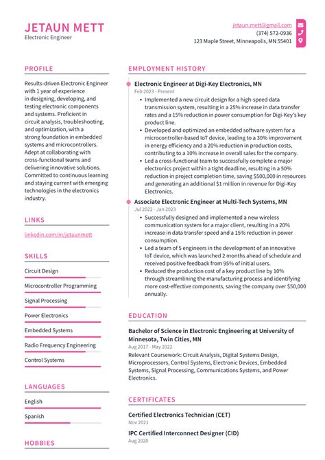 Electronic Résumé: What to Do and What Not To Do.